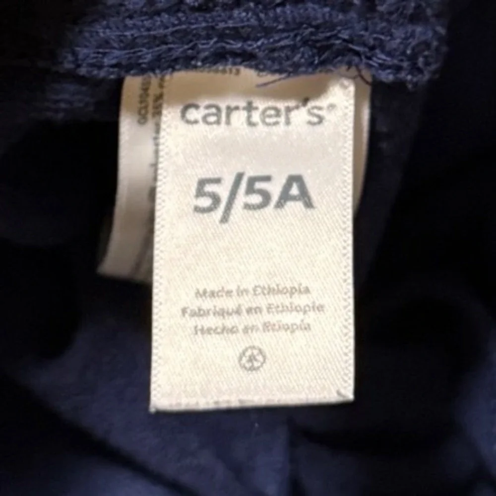 Carter's Cat & Jack Boys 5T Adventure Graphic Tee Navy Joggers Outfit Set Gray